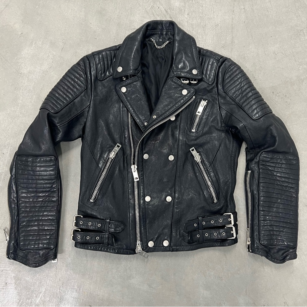 ♥️ 100% Genuine Leather Biker Jacket (M)